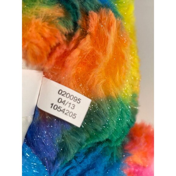 Build A Bear 16” Teddy Tie Dye Rainbow Plush Stuffed Animal Toy Great Condition - Picture 10 of 10